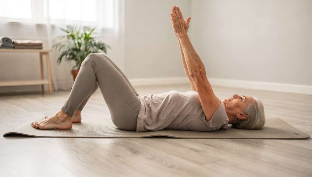 Dead bug wygrywa z brzuszkami: to ćwiczenie na brzuch, które chroni kręgosłup po 50-tce