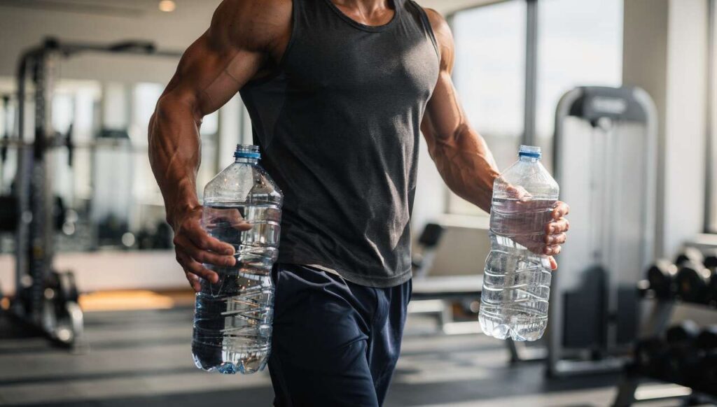 Po 55-tce tracisz siłę chwytu. Farmer's carry z butelkami wody odbudowuje ją w 2 tygodnie