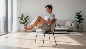 Masz krzesło i 5 minut? Seated marching zastępuje spacer, gdy boli kolano