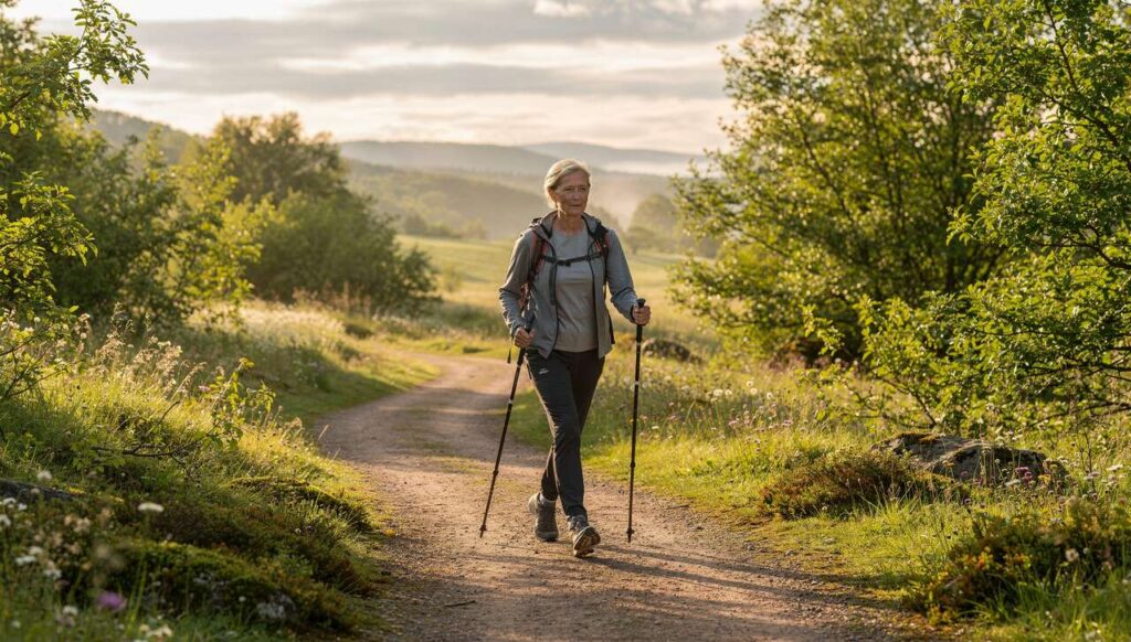 Po 60-tce Nordic walking chroni stawy lepiej niż jogging. Ile minut dziennie wystarczy?