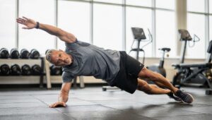 Side plank wygrywa z klasycznym plankiem w treningu mięśni skośnych brzucha po 50-tce